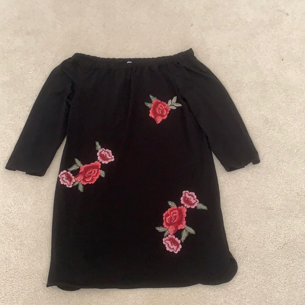 Black Off the Shoulder Dress